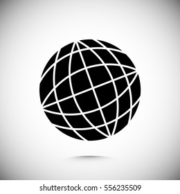 Globe earth icon, vector best flat icon, EPS