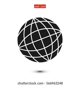 Globe earth icon, vector best flat icon, EPS