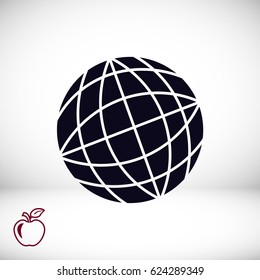 Globe earth icon, vector best flat icon, EPS