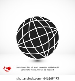 Globe earth icon, vector best flat icon, EPS