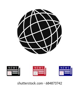 Globe earth icon, vector best flat icon, EPS