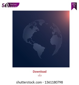 Globe earth icon vector illustration on white background