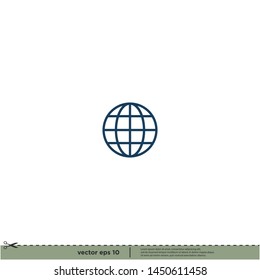 globe earth icon vector illustration design element