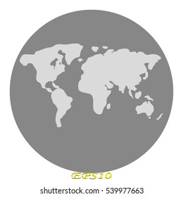 globe, earth, icon, vector illustration EPS 10