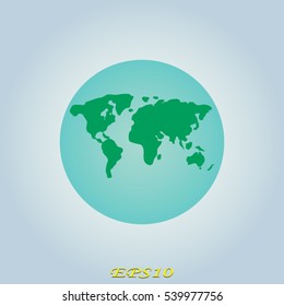 globe, earth, icon, vector illustration EPS 10