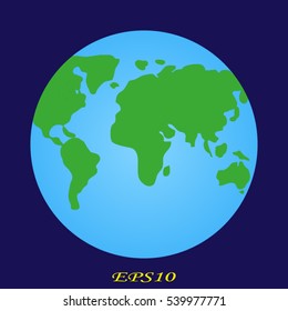 globe, earth, icon, vector illustration EPS 10