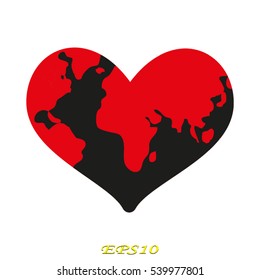globe, earth, icon, vector illustration EPS 10