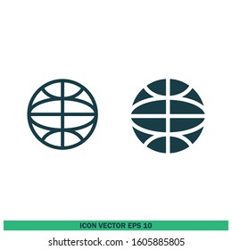 globe earth icon vector logo template design element
