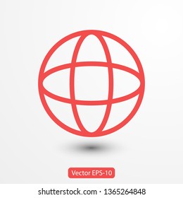 Globe earth icon. World icon