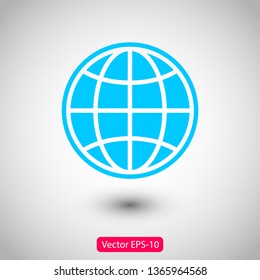 Globe earth icon. World icon