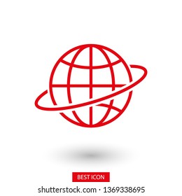 Globe earth icon. World icon