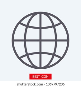 Globe earth icon. World icon