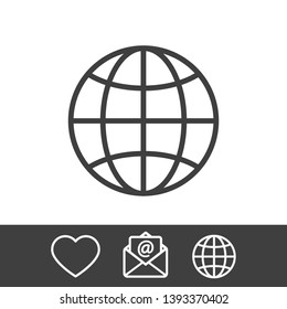 Globe earth icon. World icon