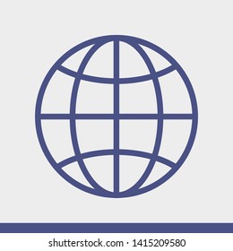 Globe earth icon. World icon