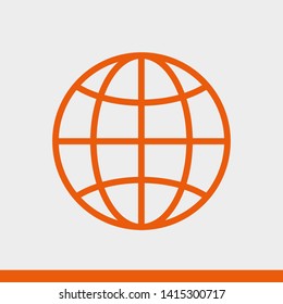 Globe earth icon. World icon