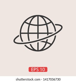 Globe earth icon. World icon
