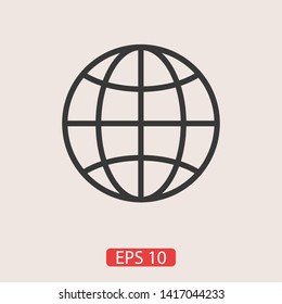 Globe earth icon. World icon