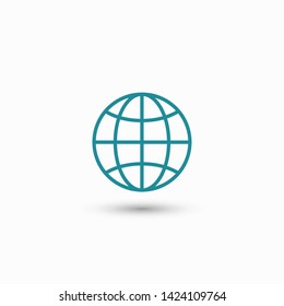 Globe earth icon. World icon