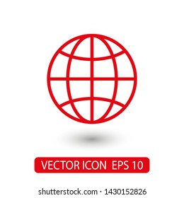 Globe earth icon. World icon