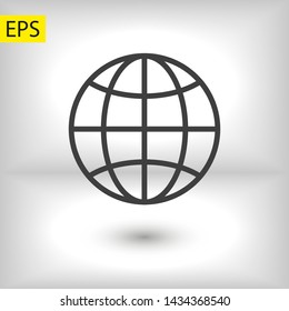 Globe earth icon. World icon