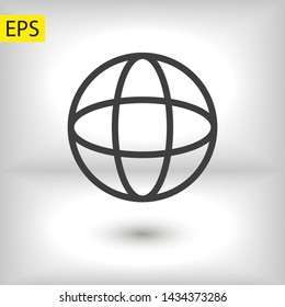 Globe earth icon. World icon