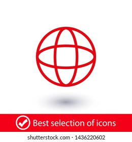 Globe earth icon. World icon