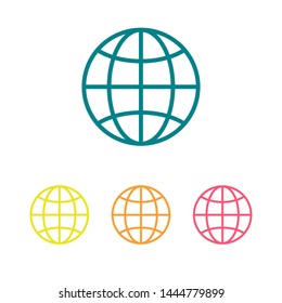 Globe earth icon. World icon