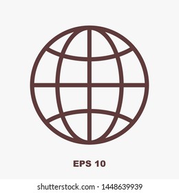 Globe earth icon. World icon