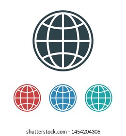 Globe earth icon. World icon