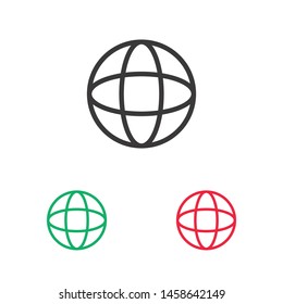 Globe earth icon. World icon