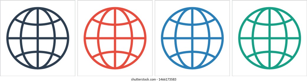 Globe earth icon. World icon