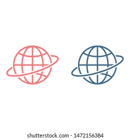 Globe earth icon. World icon