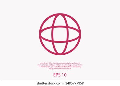 Globe earth icon. World icon