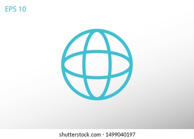 Globe earth icon. World icon