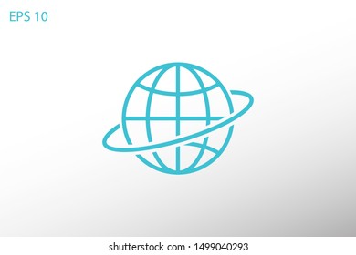 Globe earth icon. World icon