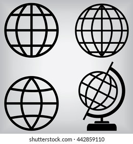 Globe Earth Icons