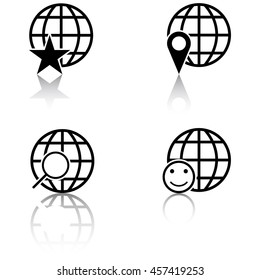 Globe Earth Icons