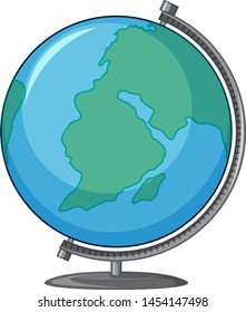 Globe of the earth isolated illustration