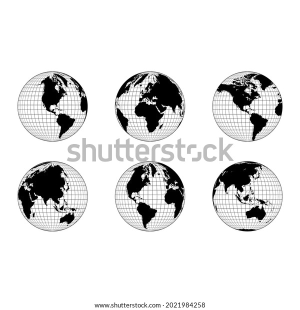 Globe Earth Lines Vector Concept Stock Vector (Royalty Free) 2021984258 ...