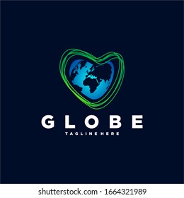 Globe Earth Logo Design Template