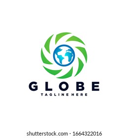 Globe Earth Logo Design Template