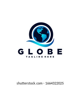 Globe Earth Logo Design Template