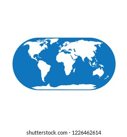 Globe earth map icon vector illustrator