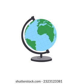 Globe. Icono plano del planeta Tierra. ilustración vectorial.