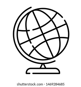 globe earth planet icon vector