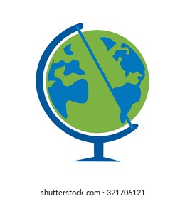 Globe, earth, planet icon vector image. Can also be used for household objects. Suitable for use on web apps, mobile apps and print media.