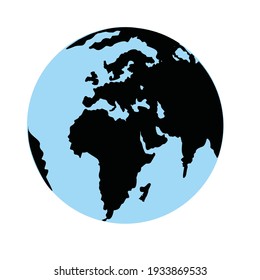 globe earth planet vector design