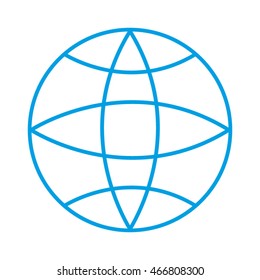 globe earth planet, vector icon, eps10