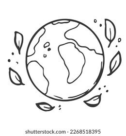 Globe. Tierra. Planeta Tierra. Ilustración vectorial.