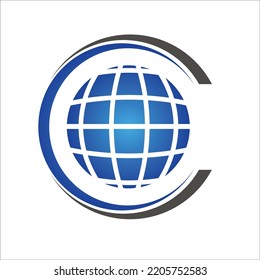 globe or earth with simple icon